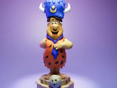 Fred Flintstone and your Loyal Order of Water Buffaloes 3D print model