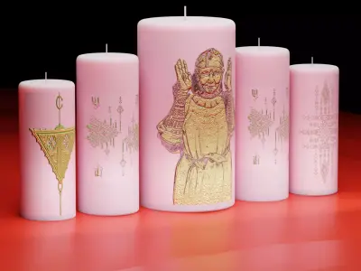 Berber Candles- Personalized Kabyle Candles  3D model