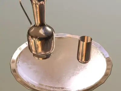 CC0 - Water carafe Free low-poly 3D model
