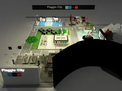 Vespa Exhibition 3D model