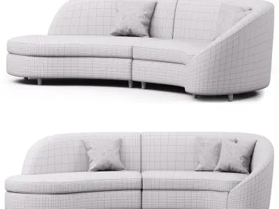 Goleta Two-Piece Sectional 3D model
