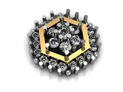 Daimond nose pin 3D print model