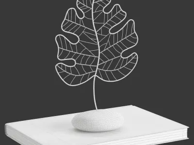 Decor Wire Leaves Set 2 3D model