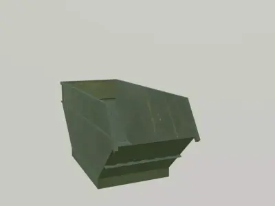 Trash container Free low-poly 3D model