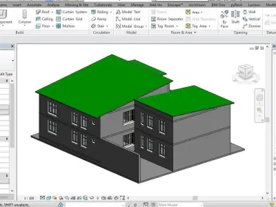 Residential Building Villa2 3D model
