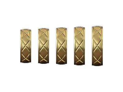 Cross diamond engraving cigar band US sizes 5to9 3D print model