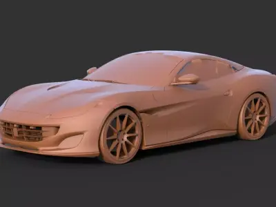 Ferrari Portofino 3D print model