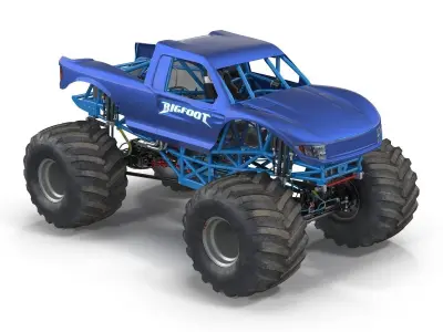 Monster Truck Bigfoot Generic 3D model