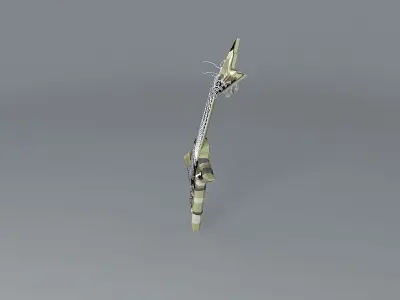 Dime Razorback camo guitar Free 3D model