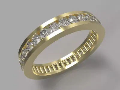 engagement gold ring 3dmodel 3D print model