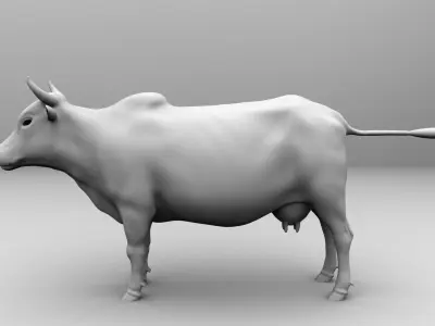 3D Cow 3D model