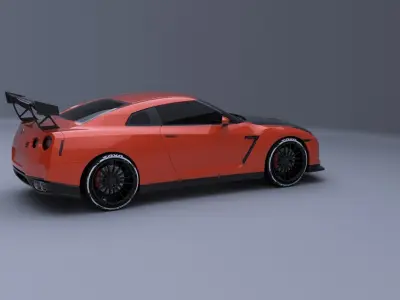 Nissan GTR  SPAC V10   MODIFIED Low-poly 3D model