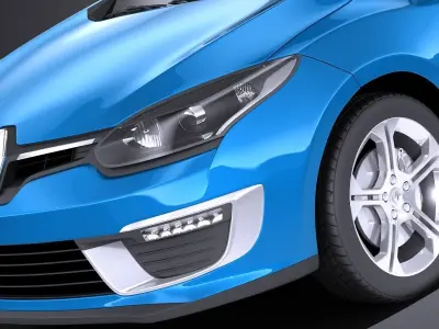 Renault Megane 3door GT 2016 VRAY 3D model