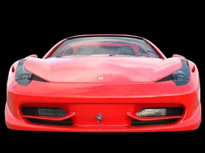 Ferrari Spider Low-poly 3D model