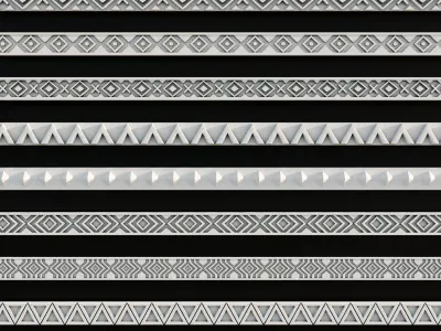 Ornament Pack Vol 32 - Medieval Art Deco Modern 3D model