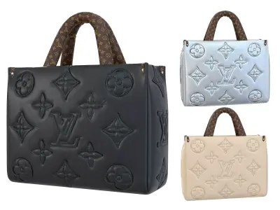  Louis Vuitton Onthego GM Puffer Low-poly 3D model