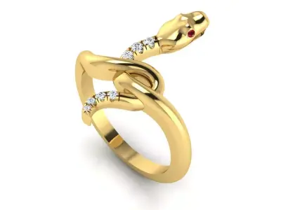 snake ring 3D print model