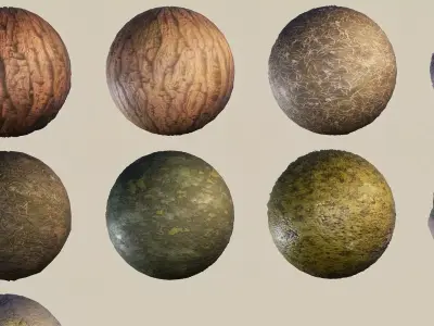 9 Seamless UE4 PBR Materials - Unreal Engine Forest Pack Texture