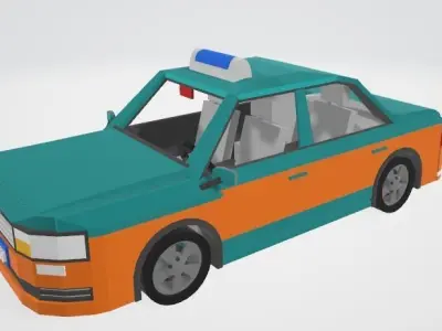 one taxi Free 3D model