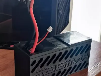 ABSIMA RC BATTERY CASE WITH COVER Free 3D print model