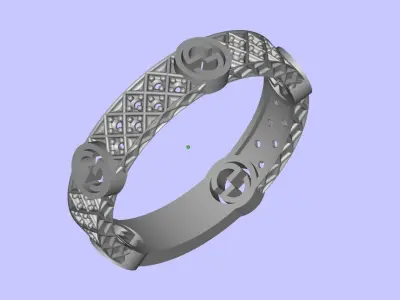 Guchi Ring 3D print model