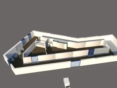 Use free SketchUp 3d house exterior modeling design 3D model