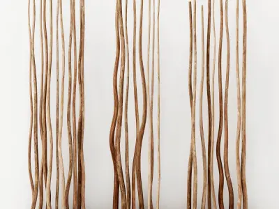 Planter small branch decoration n1 3D model