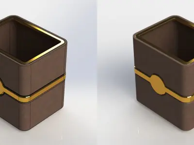 015 - Desktop Pen Holder Free 3D model