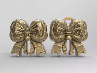 christmas ribbon decor 1  3D print model