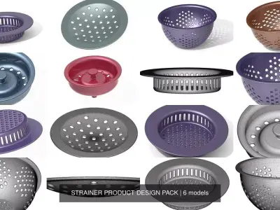 STRAINER PRODUCT DESIGN PACK 3D Model Collection