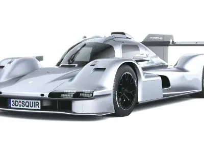 Porsche 963 RSP 2026 LowPoly Low-poly 3D model