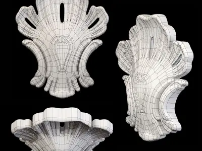 Classic carved 067 3D model