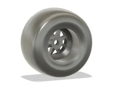 Formula 1 Car Rear Tyre 2020 3D print model