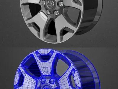 Wheel Hilux 50th and SW4 Diamond 2019 19 3D model