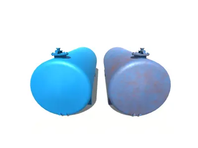 Horizontal tank 3D model
