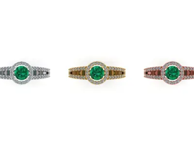 Engagement Ring Free 3D print model 7