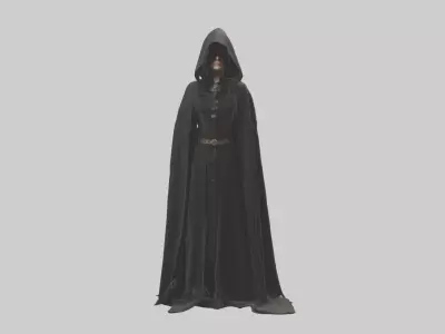 Cloak Model 1 Low-poly 3D model