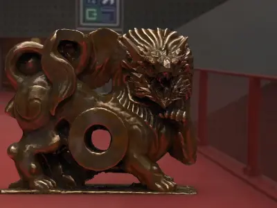 Asian Dragon Kit bash 3D model