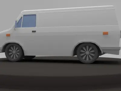 Low Poly Van Low-poly 3D model by artist286b