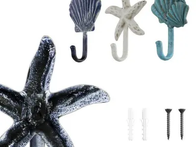 Faringdon Decorative Wall Hook 3D model