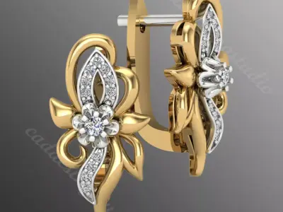 Earrings od37 3D print model