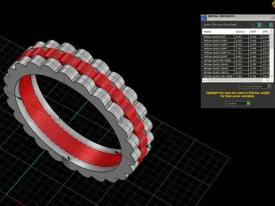 Chain ring model 802 3D print model