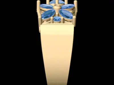 Classic Marquise Ring 3D print model