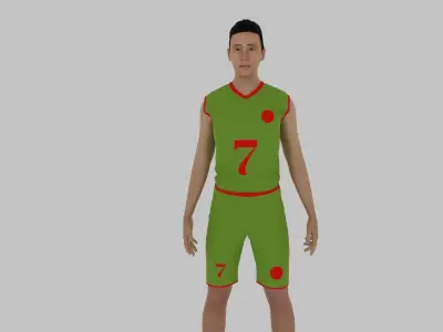 Basketball Player Low-poly 3D model purchase