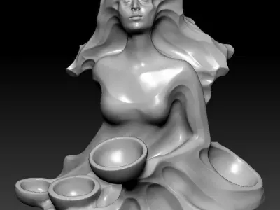 woman sculpture 3D print model