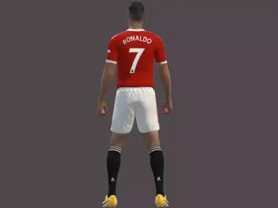 Cristiano Ronaldo Low-poly 3D model