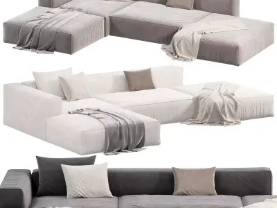 Happy Grafit Loft Sofa Cento 3D model