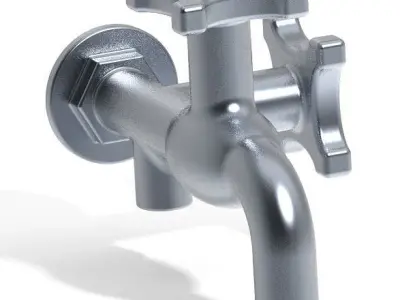 Ultra Modern Two Way Tap 3D print model