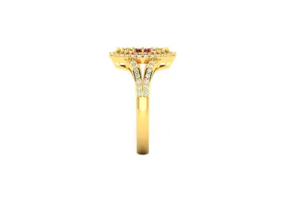 Solitaire Women Engagement Wedding Ring 3D print model
