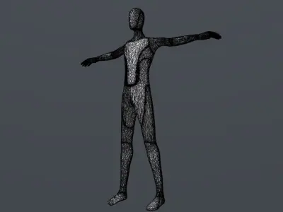 TESLA BOT CHARACTER PBR Low-poly 3D model